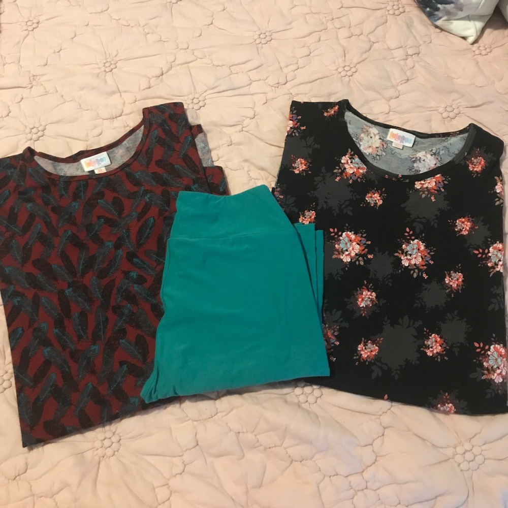 LuLaRoe Two XS Irma one OS legging solid